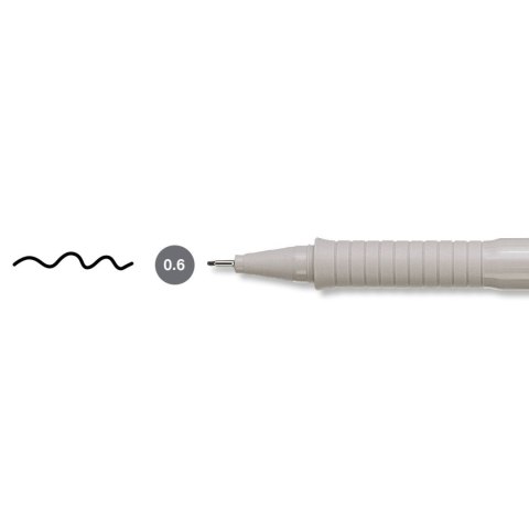 Cienkopis kreślarski Faber-Castell Ecco Pigment 0,6 mm czarny (FC166699) Cienkopis kreślarski Faber-Castell Ecco Pigment 0,6 mm czarny (FC166699)