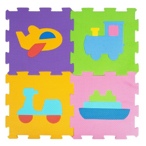 Mata dla malucha Smily Play piankowa pojazdy, 29x29cm (SP84356) Mata dla malucha Smily Play piankowa pojazdy, 29x29cm (SP84356)