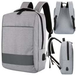 Plecak Lean szary 40X30CM (22310)