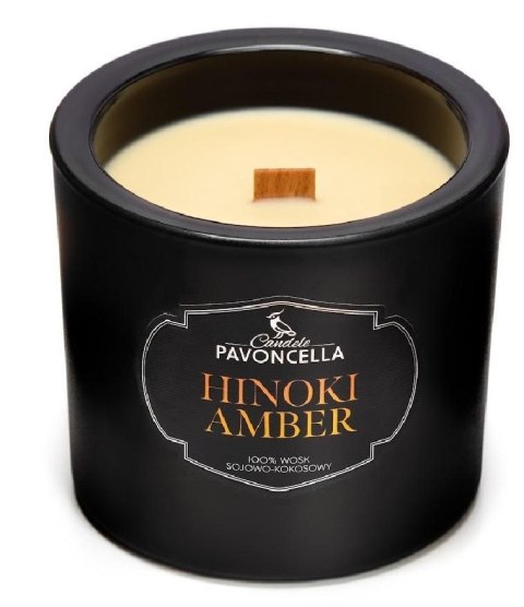 Świeczka ozdobna Pavoncella Classico Hinoki Amber czarna 170g (5905711530448) Świeczka ozdobna Pavoncella Classico Hinoki Amber czarna 170g (5905711530448)