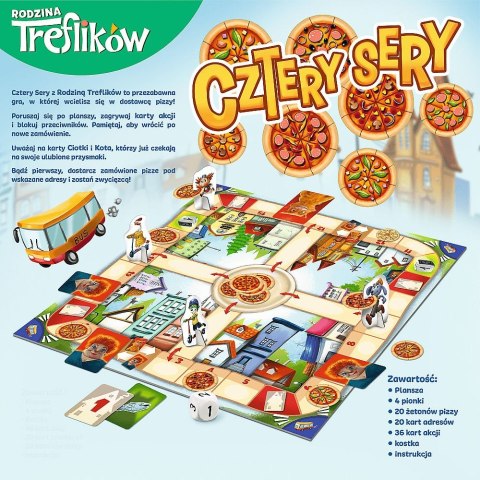 Gra planszowa Trefl Rodzina Treflików Cztery Sery Cztery Sery (02282) Gra planszowa Trefl Rodzina Treflików Cztery Sery Cztery Sery (02282)