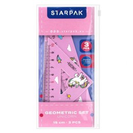 Komplet geometryczny Starpak Unicorn 3 el. (538972)
