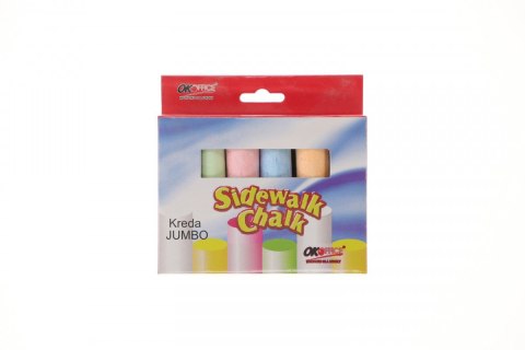 Kreda jumbo kolor: różne 6 szt Kreda jumbo kolor: różne 6 szt