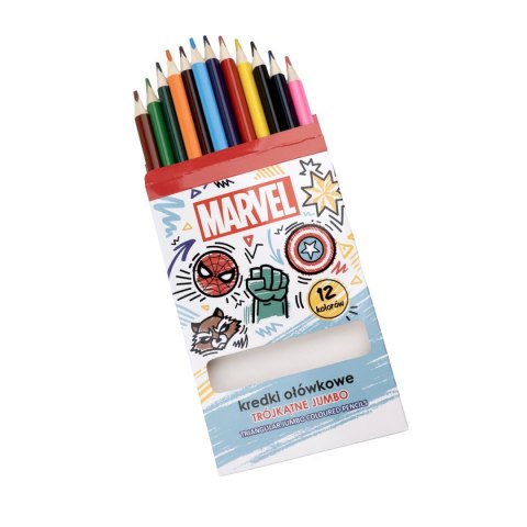 Kredki ołówkowe Beniamin Avengers trójkątne 12 kol. Kredki ołówkowe Beniamin Avengers trójkątne 12 kol.