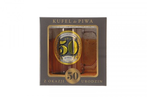 Kubek wielokrotnego użytku Pan Dragon GOLD-50 urodziny 400ml (5901854985558) Kubek wielokrotnego użytku Pan Dragon GOLD-50 urodziny 400ml (5901854985558)