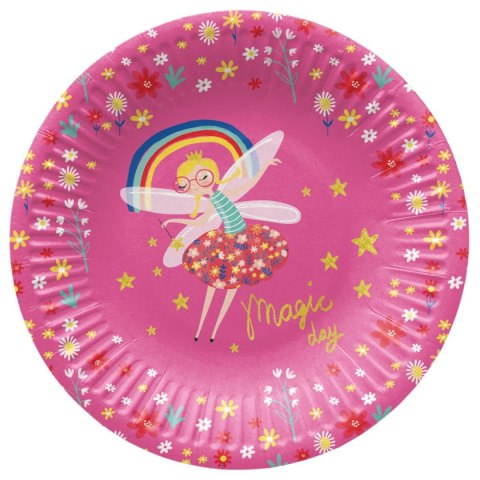 Talerz jednorazowy Paw Fairy Unicorn tektura śr. 180mm 8 szt (PPD8003800)