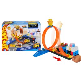 Tor wyścigowy Hot Wheels City Posterunek policji (JBM71)
