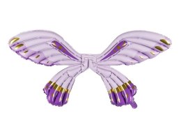 Balon foliowy Partydeco Skrzydła Motyla, fioletowe matowe, 102 x 50 cm (FBS2)