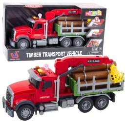 Ciężarówka Lean ze światłem i dźwiękiem, transport drewno (21447)