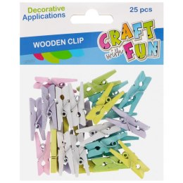 Ozdoba drewniana Craft With Fun Spinacze kolorowe (555402)