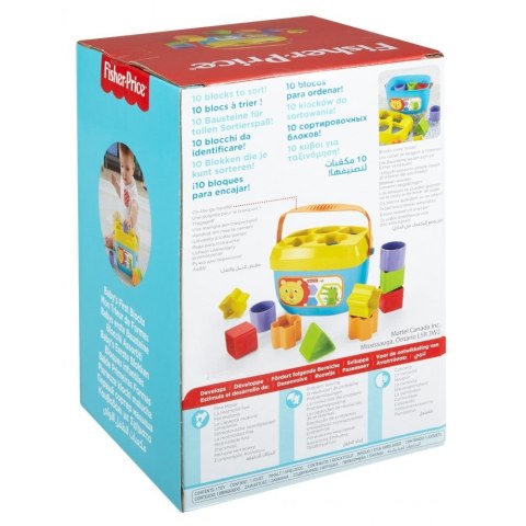 Klocki plastikowe Fisher Price pierwsze klocki malucha (ffc84) Klocki plastikowe Fisher Price pierwsze klocki malucha (ffc84)