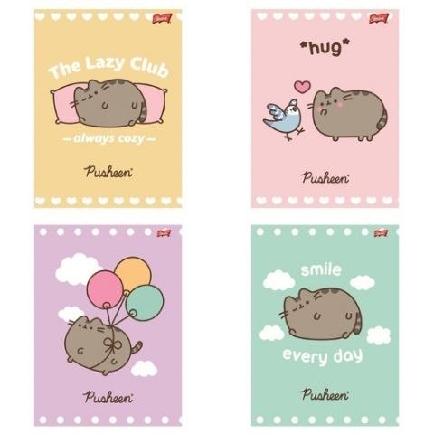 Zeszyt Unipap Pusheen A5 32k. 70g krata Zeszyt Unipap Pusheen A5 32k. 70g krata