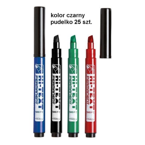 Marker permanentny Fibracolor Hi-Text 580/PB czarny 6,0mm ścięta końcówka Marker permanentny Fibracolor Hi-Text 580/PB czarny 6,0mm ścięta końcówka