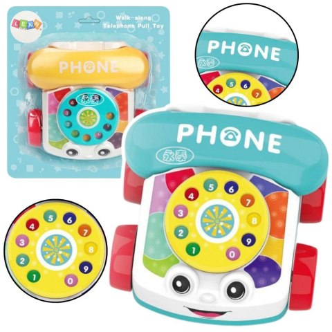 Telefon zabawkowy Lean na kółkach niebieski (22858) Telefon zabawkowy Lean na kółkach niebieski (22858)
