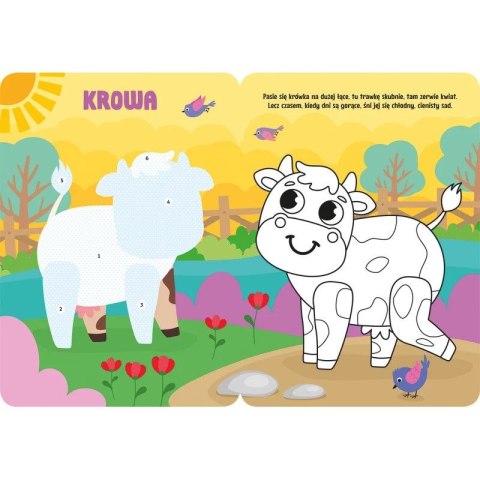 Książka dla dzieci Aksjomat Koloruję i naklejam. Zwierzątka na wsi. Duże naklejki od 3 lat Książka dla dzieci Aksjomat Koloruję i naklejam. Zwierzątka na wsi. Duże naklejki od 3 lat