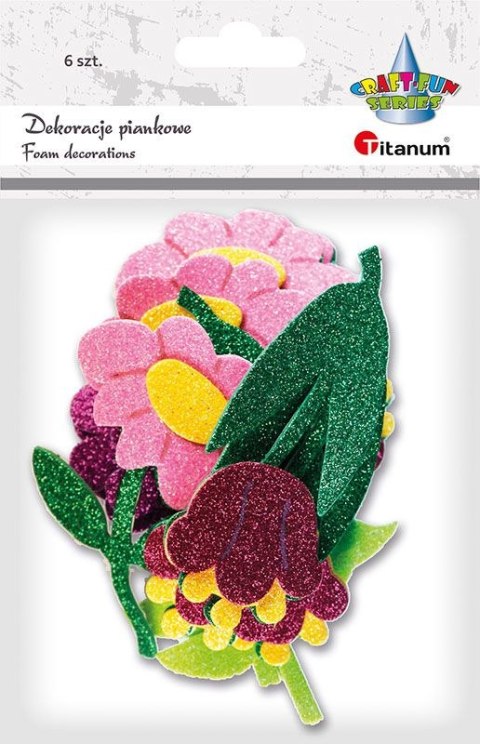 Naklejka (nalepka) Titanum Craft-Fun Series piankowe Kwiaty (4673) Naklejka (nalepka) Titanum Craft-Fun Series piankowe Kwiaty (4673)