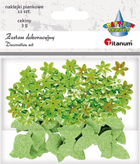 Zestaw dekoracyjny Titanum Craft-Fun Series cekiny+naklejki (5030D) Zestaw dekoracyjny Titanum Craft-Fun Series cekiny+naklejki (5030D)