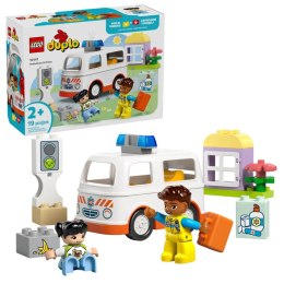 Klocki konstrukcyjne Lego Duplo Karetka z kierowcą (10447)