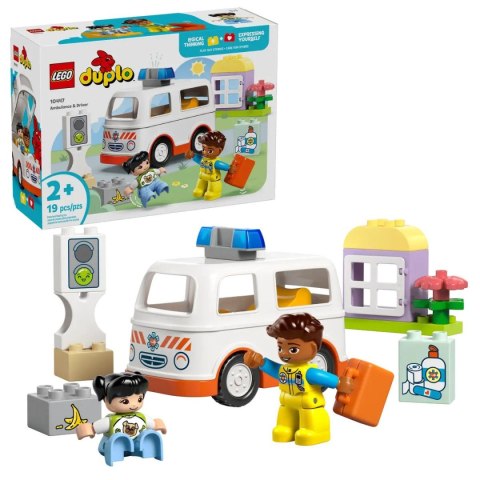 Klocki konstrukcyjne Lego Duplo Karetka z kierowcą (10447) Klocki konstrukcyjne Lego Duplo Karetka z kierowcą (10447)