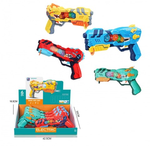 Pistolet Lean projektor dinozaur światła i dźwięki (17869) Pistolet Lean projektor dinozaur światła i dźwięki (17869)