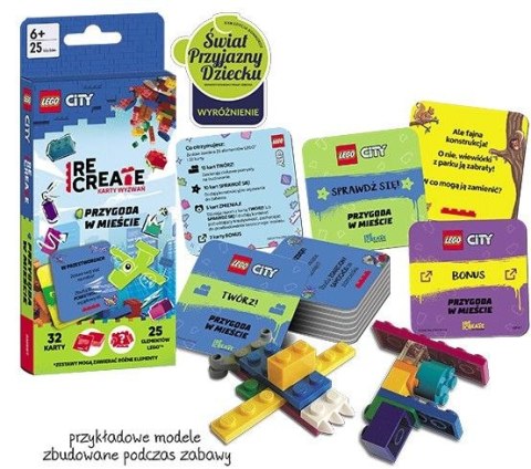 Książeczka edukacyjna Ameet LEGO® City. Recreate. Karty Wyzwań. Przygoda w mieście (ACP 6001) Książeczka edukacyjna Ameet LEGO® City. Recreate. Karty Wyzwań. Przygoda w mieście (ACP 6001)