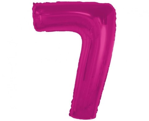 Balon foliowy Godan Smart cyfra 7, różowa, 92 cm (CH-S9R7) Balon foliowy Godan Smart cyfra 7, różowa, 92 cm (CH-S9R7)
