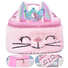 Kosmetyczka Lean Króliczek Brokat Różowa 20cm (22049)