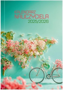 Kalendarz nauczyciela książkowy (terminarz) Wydawnictwo Wokół Nas PCV ROWER bezbarwny B6 (A5TN089B)