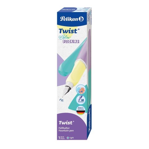 Pióro wieczne Pelikan Twist Color Blocking pastelowe (300010111) Pióro wieczne Pelikan Twist Color Blocking pastelowe (300010111)