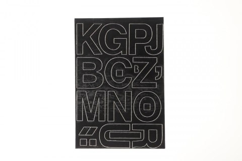 Naklejka (nalepka) litery samoprzylepne carne (60mm) Naklejka (nalepka) litery samoprzylepne carne (60mm)