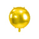 Balon foliowy Partydeco okrągły Pastylka złota 31cal (FB178-019)