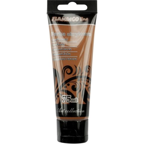 Farba akrylowa Flamingo Line kolor: brązowy jasny 75ml (085) Farba akrylowa Flamingo Line kolor: brązowy jasny 75ml (085)