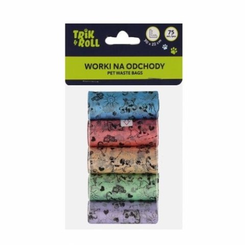Gadżet Trik Roll Worki na odchody 75szt 4 rolki (560699) Gadżet Trik Roll Worki na odchody 75szt 4 rolki (560699)