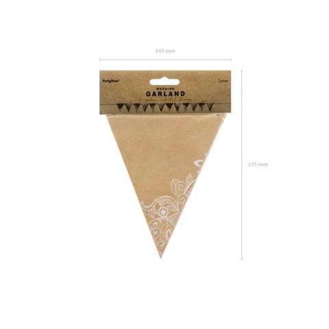 Girlanda Partydeco Flagietki, kraft, 2,1 m (FLG17) Girlanda Partydeco Flagietki, kraft, 2,1 m (FLG17)