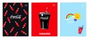 Zeszyt Interdruk COCA COLA MAT+UV A5 32k. 70g trzy linie