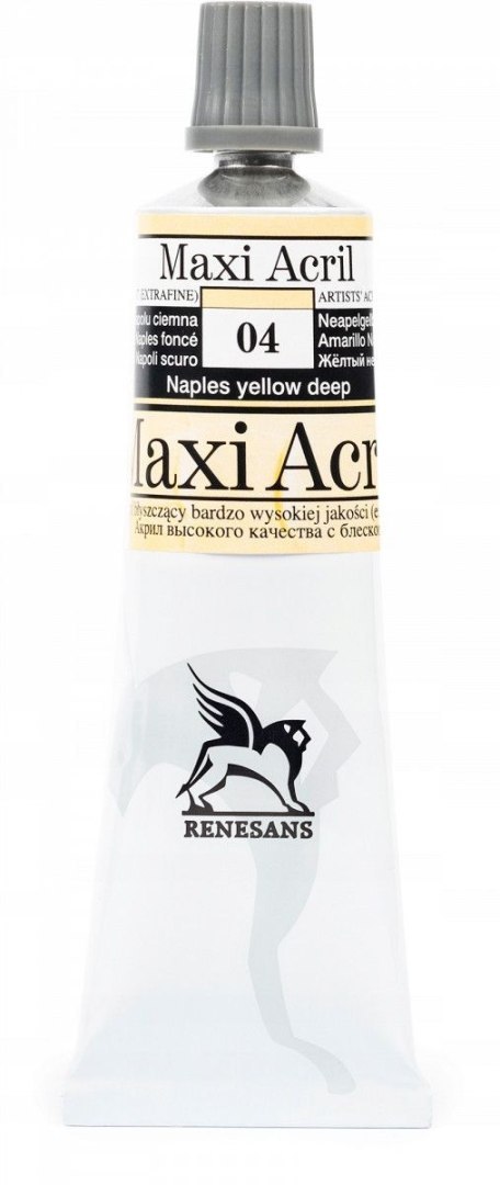 Farba akrylowa Żółta z Neapolu ciemna kolor: żółty neapolitański ciemny 60ml Renesans (04) Farba akrylowa Żółta z Neapolu ciemna kolor: żółty neapolitański ciemny 60ml Renesans (04)