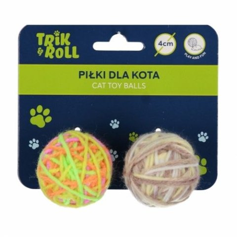 Gadżet Trik Roll Piłka dla kota 4cm 2szt (560723) Gadżet Trik Roll Piłka dla kota 4cm 2szt (560723)