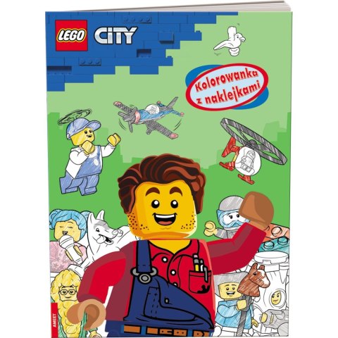 Książka dla dzieci Ameet LEGO? City. Kolorowanka z Naklejkami Książka dla dzieci Ameet LEGO? City. Kolorowanka z Naklejkami