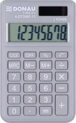 Kalkulator kieszonkowy jasnoszary Donau Tech (K-DT2082-13)