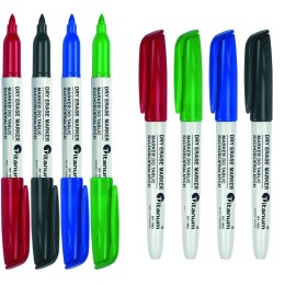 Komplet markerów suchościeralnych Titanum BY1002 4 kolory