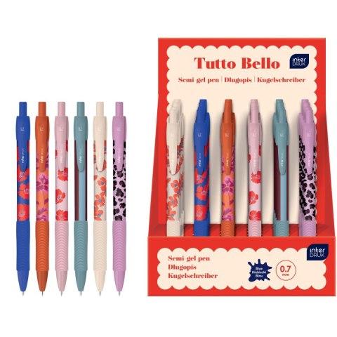Długopis wymazywalny TUTTO BELLO z gripem niebieski 0,7mm Interdruk (żelowy) Długopis wymazywalny TUTTO BELLO z gripem niebieski 0,7mm Interdruk (żelowy)