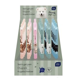 Długopis żelowy PUPPY SIGN zgripem niebieski 0,7mm Interdruk (żelowy)