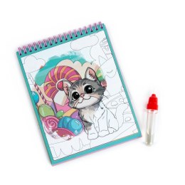 Kolorowanka kotki MAGICZNA WIELORAZOWA KOLOROWANKA WODNA Derform (MWKWPKA)