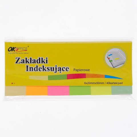 Zakładka indeksująca Okoffice 240k [mm:] 20x50 (SDM-104)