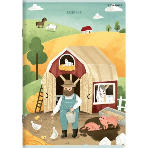 Zeszyt megamix A5 16k. 70g podwójna linia kolor Top 2000 (400168845)