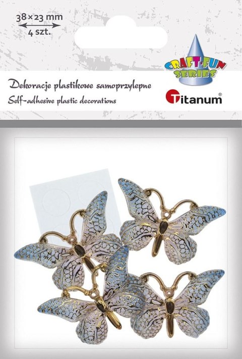 Dekoracja Craft-Fun Series Motyle plastikowe samoprzylepne Titanum (2324012-2) Dekoracja Craft-Fun Series Motyle plastikowe samoprzylepne Titanum (2324012-2)