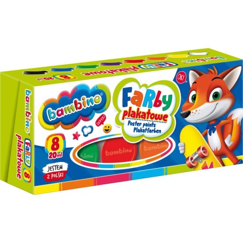 Farby plakatowe 8 kol 20ml kolor: mix 20ml 8 kolor. St.Majewski Farby plakatowe 8 kol 20ml kolor: mix 20ml 8 kolor. St.Majewski