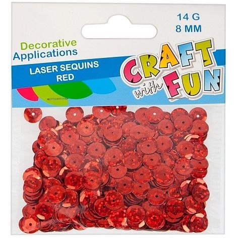 Cekiny czerwony koralowy Craft with Fun (439336)