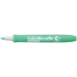 Marker permanentny pastelowy decorite zielony 1,0mm pędzelek końcówka Artline (AR-033 4 4)