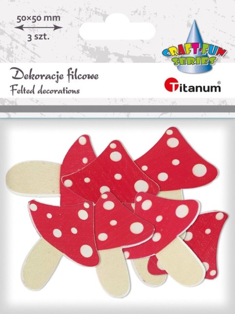 Ozdoba drewniana Craft-Fun Series Muchomory Titanum (WDC548)